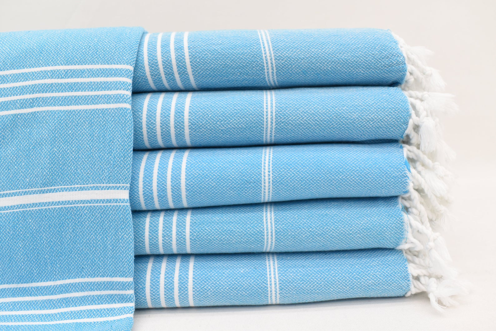 Turquoise Monaco Turkish Towel – Lightweight Quick Dry Beach & Bath Towel, Luxury Turkish Cotton Spa Towel, Travel & Pool Towel-0