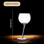 Tipsy Wine Glasses Set of 2 - 15.5OZ Unique Tilted Stemless Wine Glasses-4