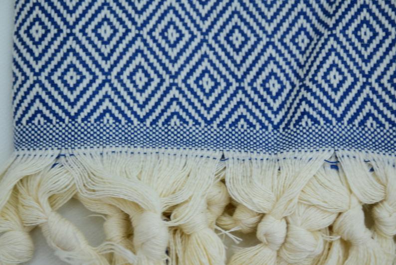 VENICE BLUE TURKISH TOWEL-2
