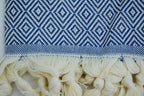 VENICE BLUE TURKISH TOWEL-2