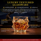 Storm Japanese Crystal Whiskey Glasses Set of 2-3