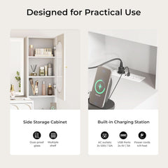 48 Inch Vanity Desk Mirror Adjustable Brightness White-3