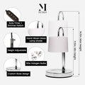 Dimmable Silver Chrome Candle Warmer Countdown Timer