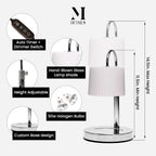 Dimmable Silver Chrome Candle Warmer Countdown Timer