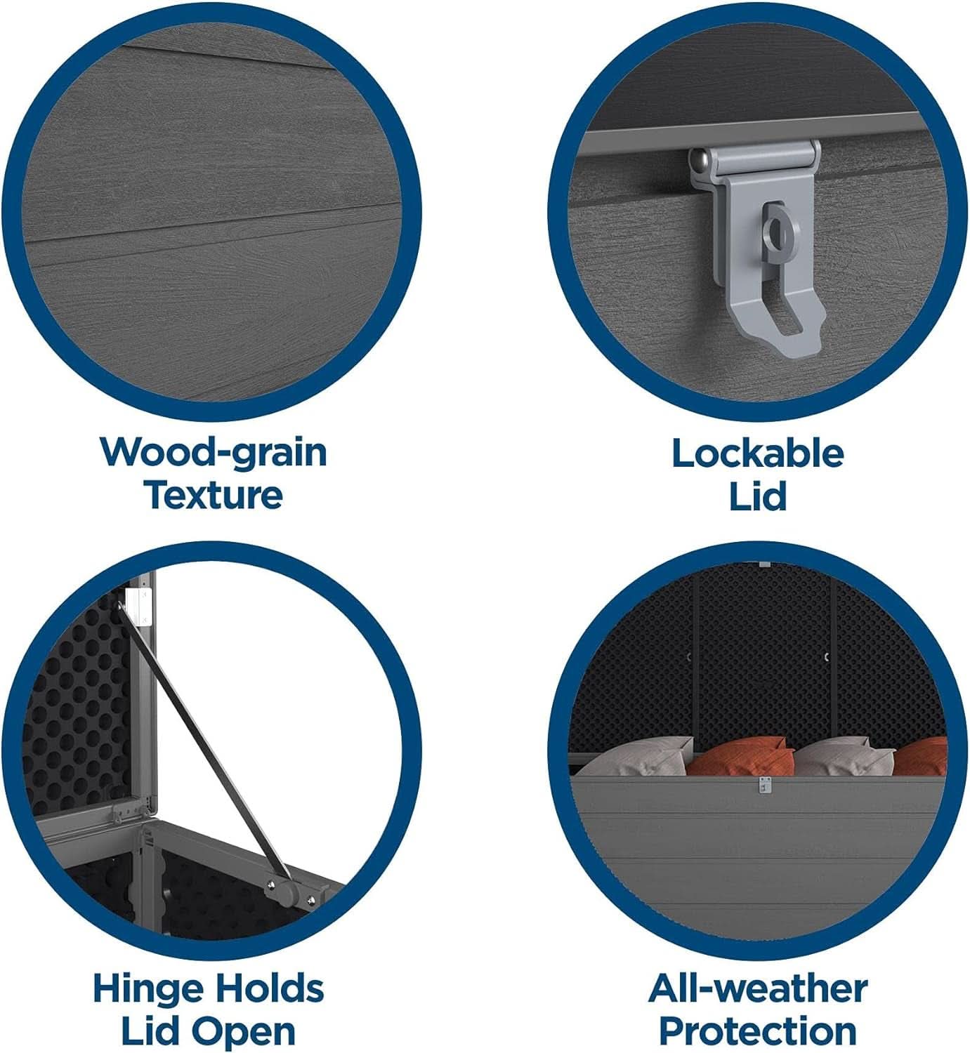 Extra Large Outdoor Patio Storage Deck Box 180 Gallons-3
