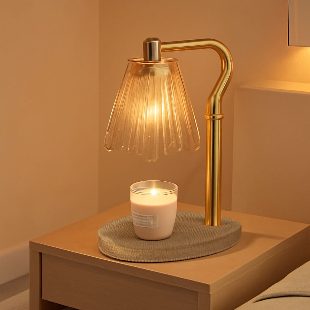 Candle Warmer Lamp With Timer Adjustable Brightness