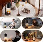 Candle Warmer Lamp With Programmable Dimmer Matte Black