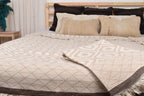 IKAT BEIGE TURKISH THROW-4