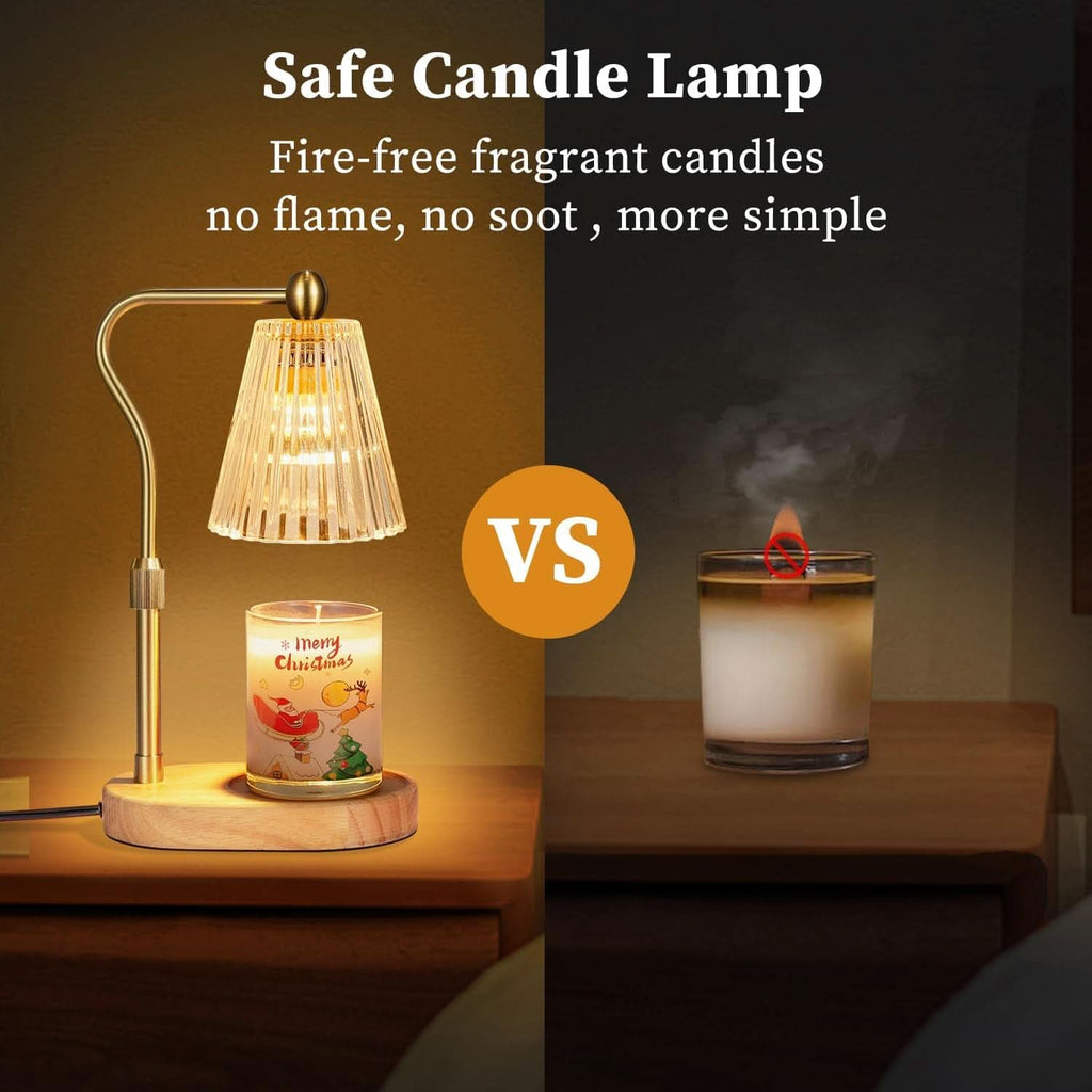 Candle Warmer Lamp Featuring Timer Dimmer Adjustable