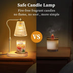 Candle Warmer Lamp Featuring Timer Dimmer Adjustable