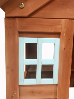 Wooden Outdoor Play house For Kids Large Waterproof-4