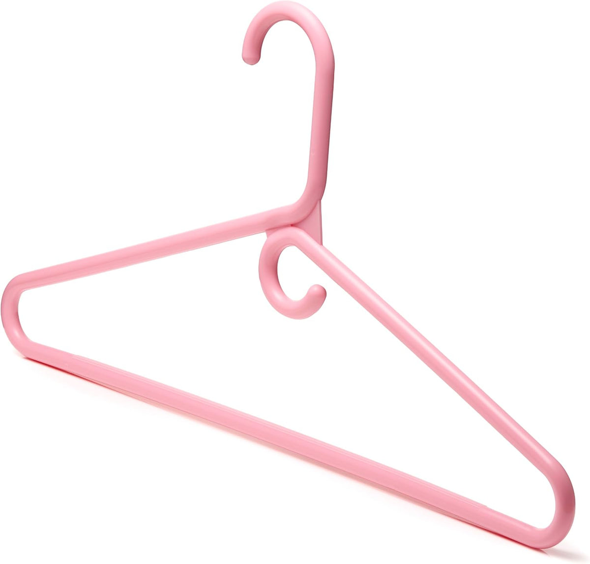 Pink Heavy Duty Hangers with Hooks (Carton of 100 Hangers)-1
