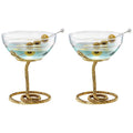 Snake Serpent Cocktail Glasses - 2 Set-0