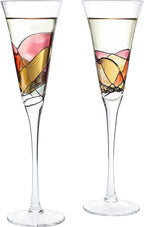 Artisanal Hand Painted Renaissance Romantic Stained Glass-3