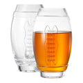 2 Football Beer Glass, 20 Ounce Tumbler Clear Glasses-0