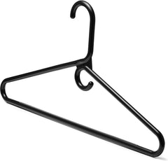 Black Heavy Duty Hangers with Hooks (Carton of 100 Hangers)-1