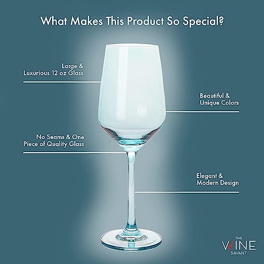 Colored Wine Glass Set,12 oz Glasses Set of 6 (Amber)-4