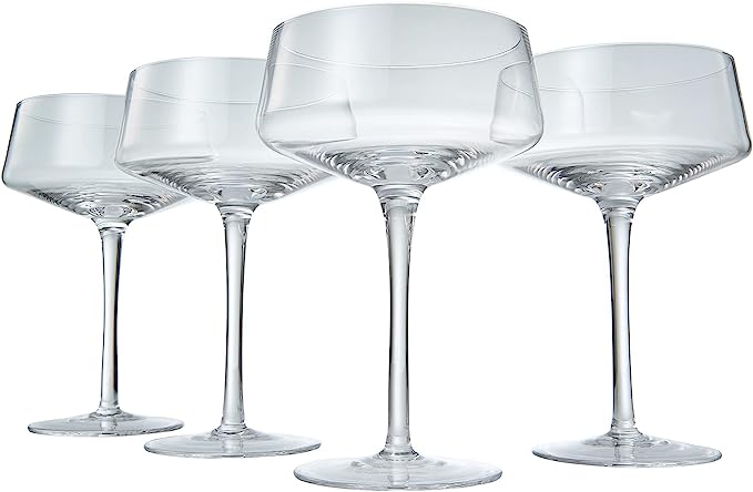 Luxury Martini Glass Set of 4 | 10oz