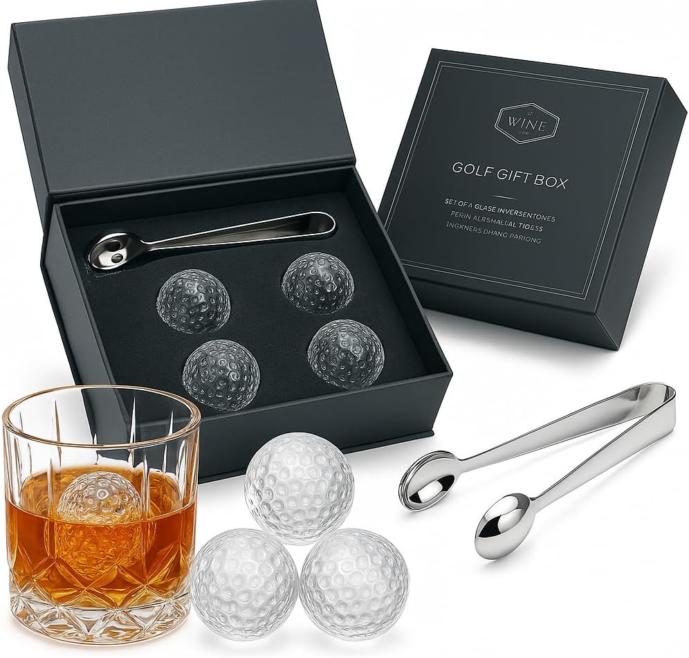 Golf Ball Whiskey Coolers - Pack of 5-0