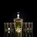 Tequila Decanter Tequila Glasses Set, 6 Agave Sipping Shot Glass (Agave)-2