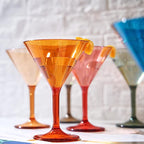 Unbreakable Pastel Color Acrylic Martini Glasses | Set of 6-3