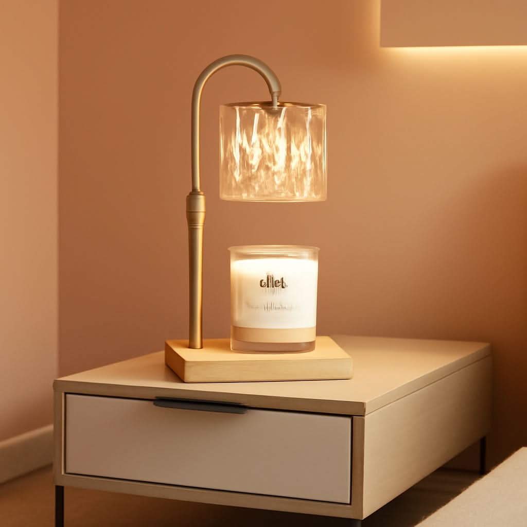 Candle Warmer Lamp With Three Bulbs Adjustable Height