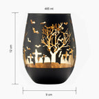 Crystal Halloween Stemless Wine Glass - Set of 2-4