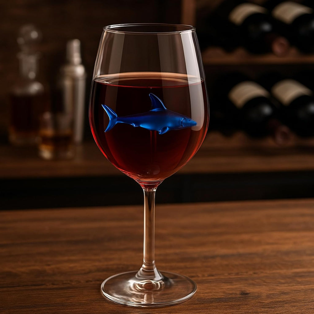 Shark-Inspired Wine Glasses Set of 2 – 13oz-4