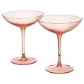 Champagne Coupes 12oz Colorful Champagne Glasses (2, Orange)