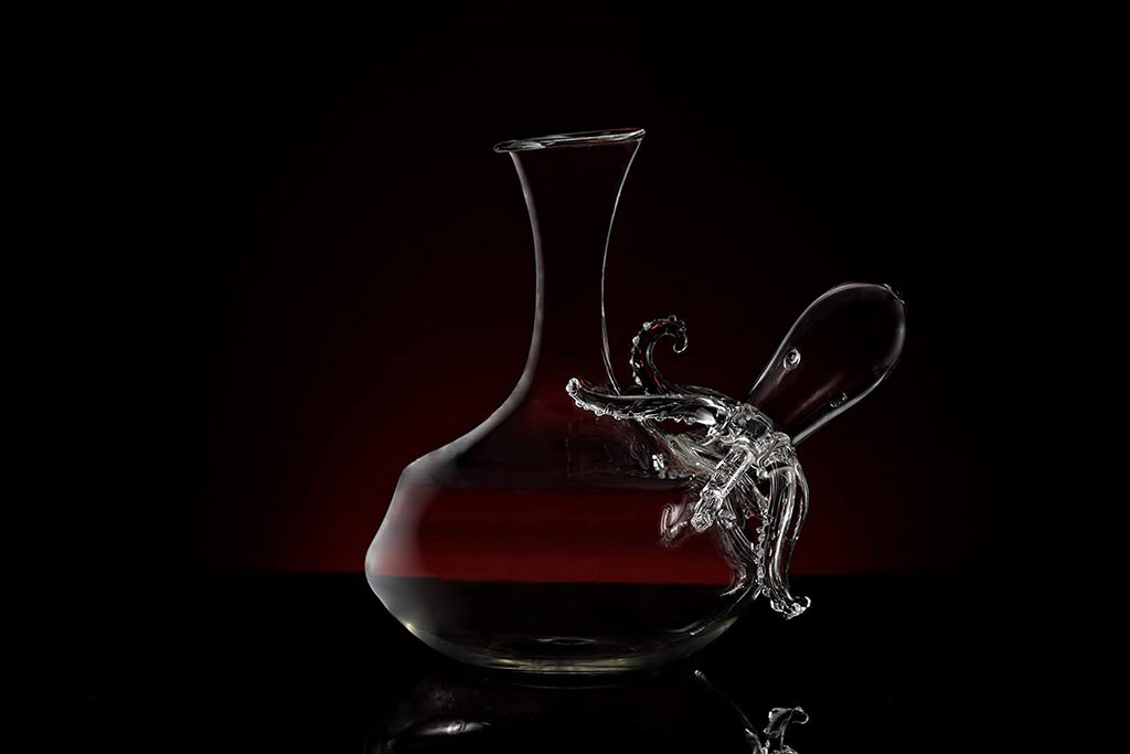 Octopus Tentacle Glass Decanter Handcrafted Decorative-4