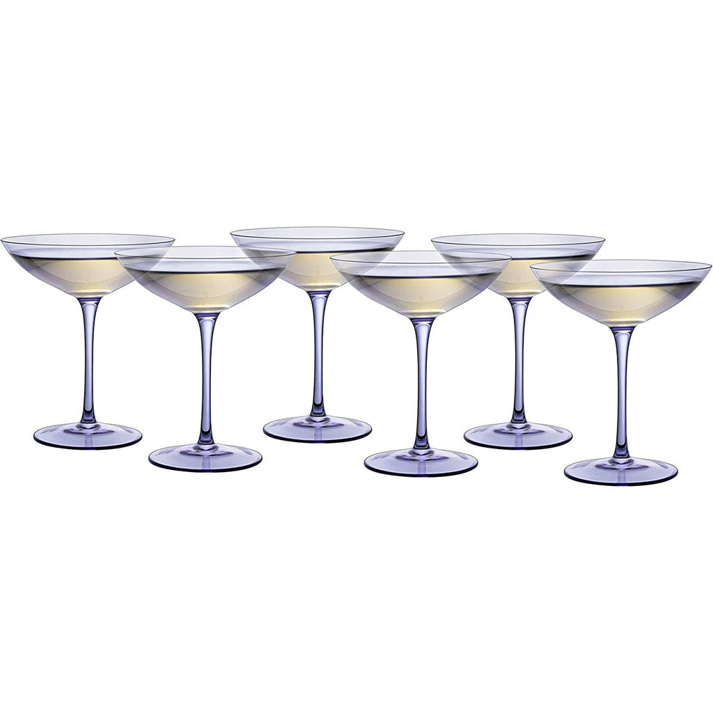 Lavender Champagne Coupes 12oz Set of 6-4