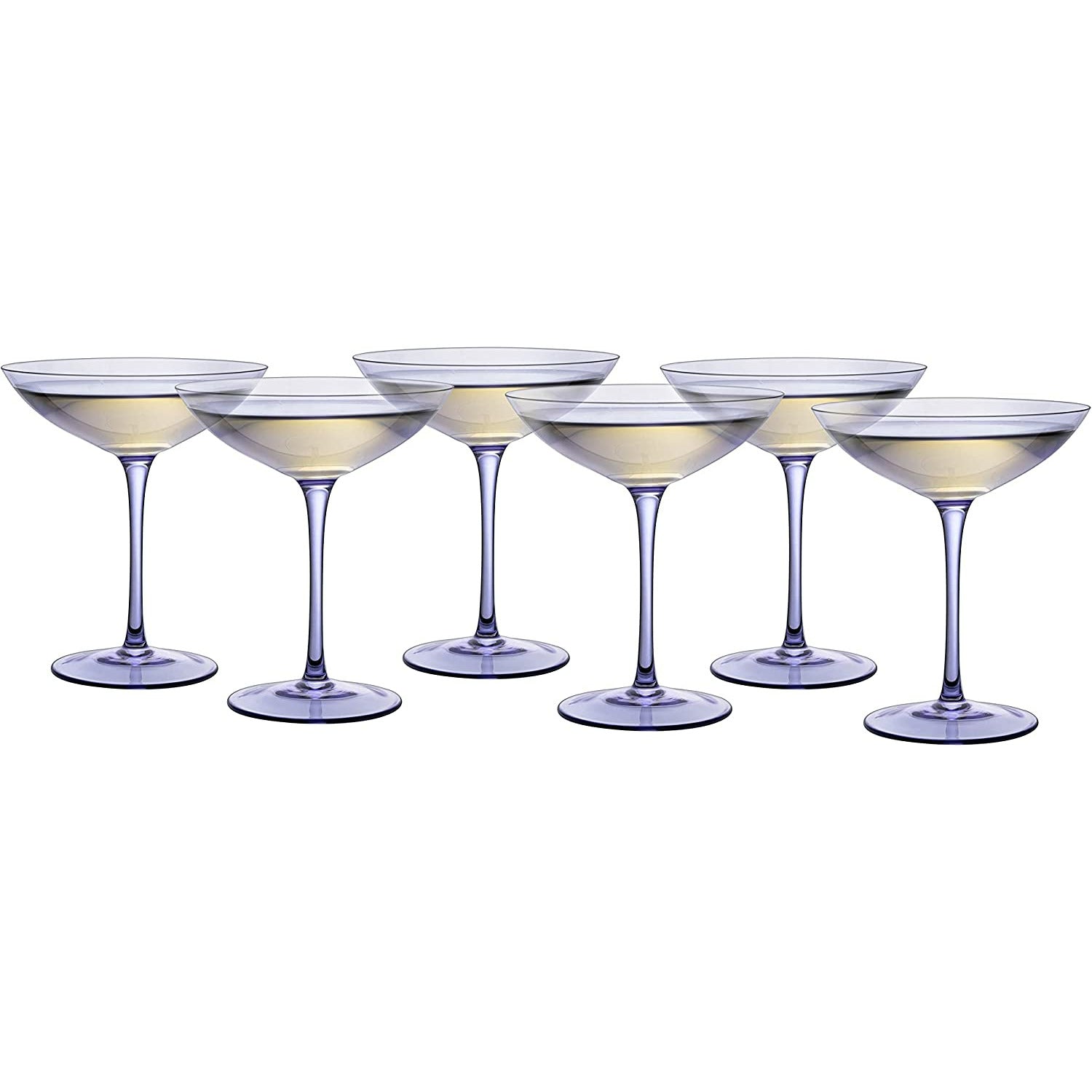 Lavender Champagne Coupes 12oz Set of 6-4