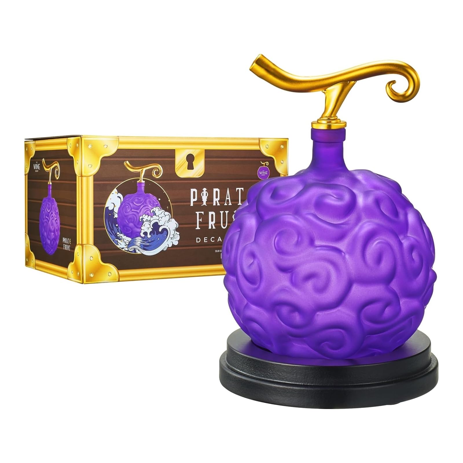 Fruit Whiskey & Wine Decanter, 34 OZ Anime Pirate Devil Colored Barware