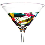 The Wine Savant Artisanal Hand Painted Stemless (Martini)