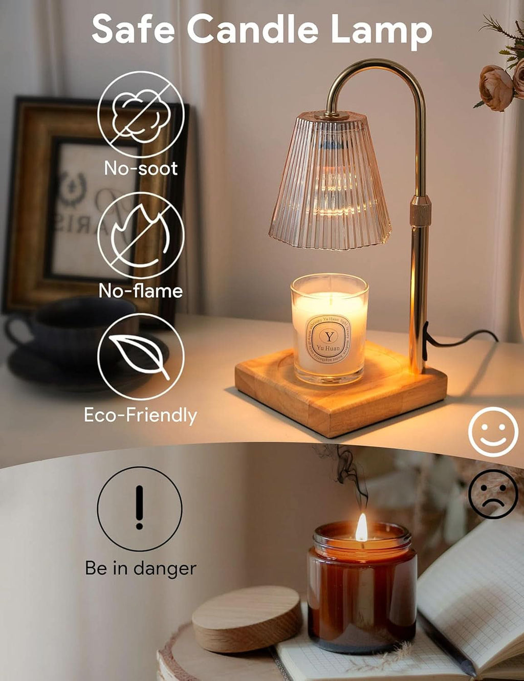 Candle Warmer Lamp With Timer Dimmable Functionality