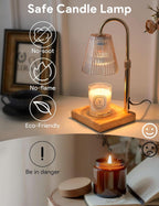 Candle Warmer Lamp With Timer Dimmable Functionality