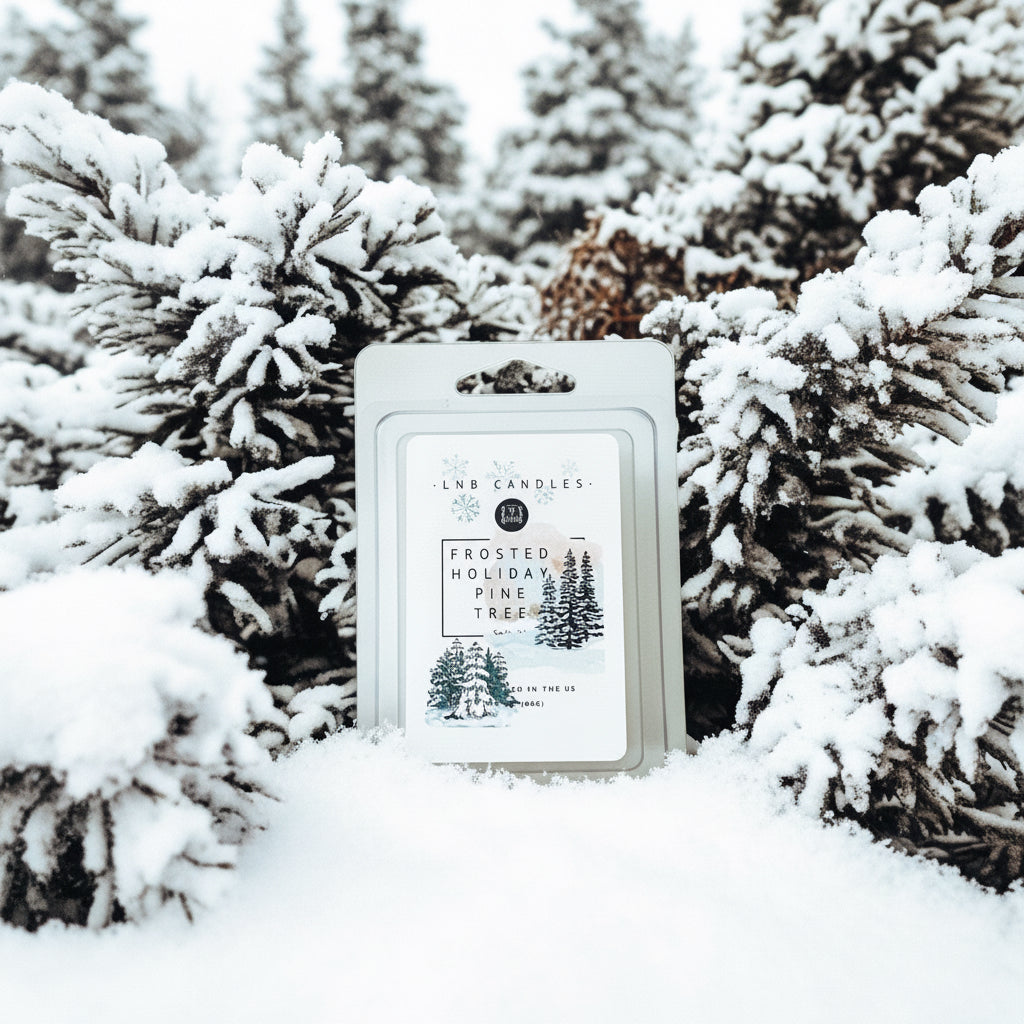 Frosted Holiday Pine Tree Wax Melt Soy 3 PACK