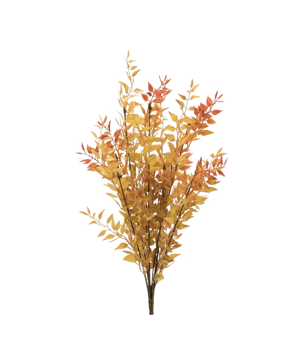Set of Six Orange And Yellow Fall Foliage Wreath Sprays-3
