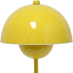 12" Yellow Metal Table Lamp-3