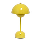 12" Yellow Metal Table Lamp-2