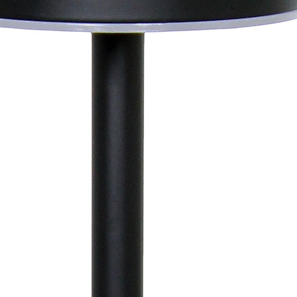 13" Black Metal Table Lamp-2