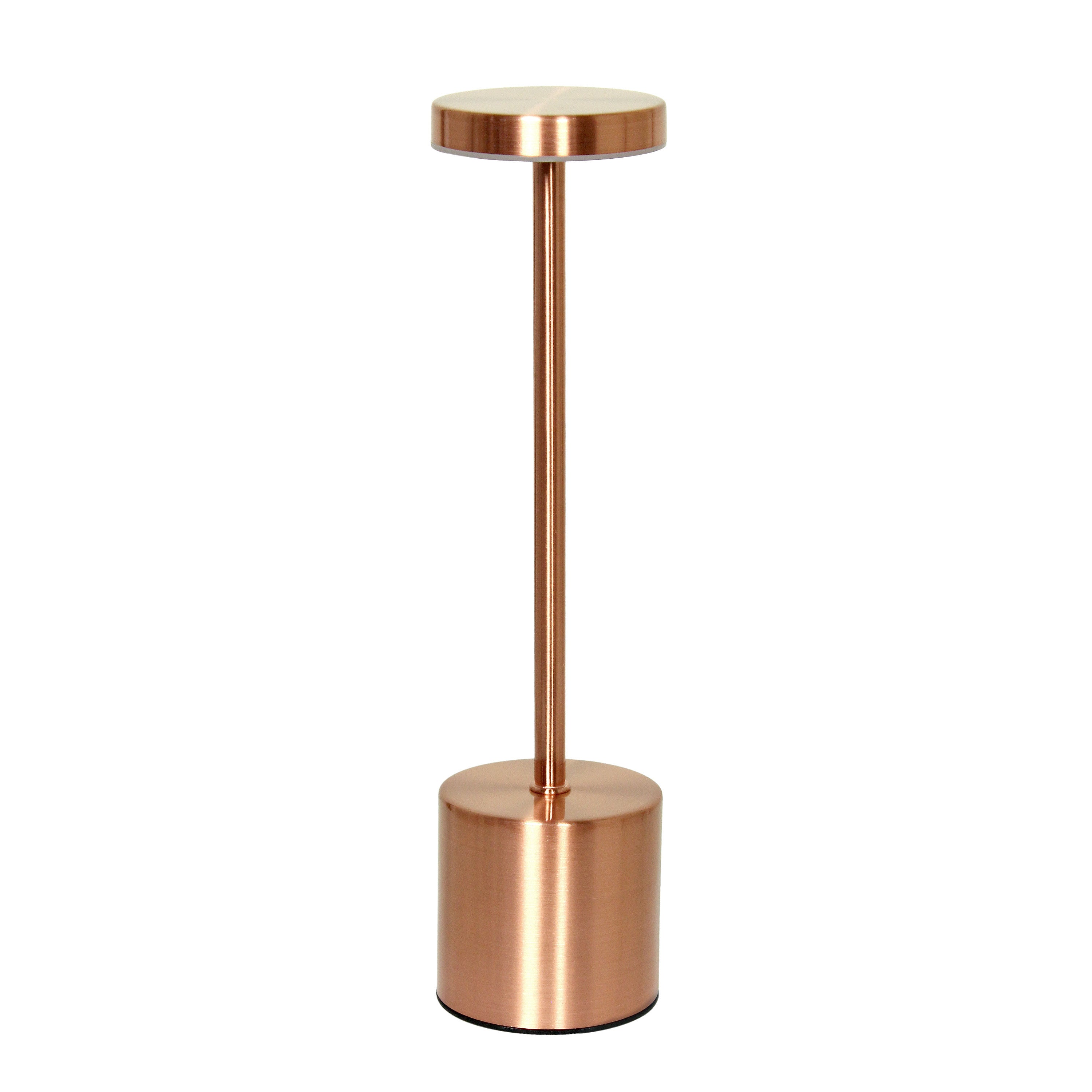 13" Copper Metal Table Lamp-1