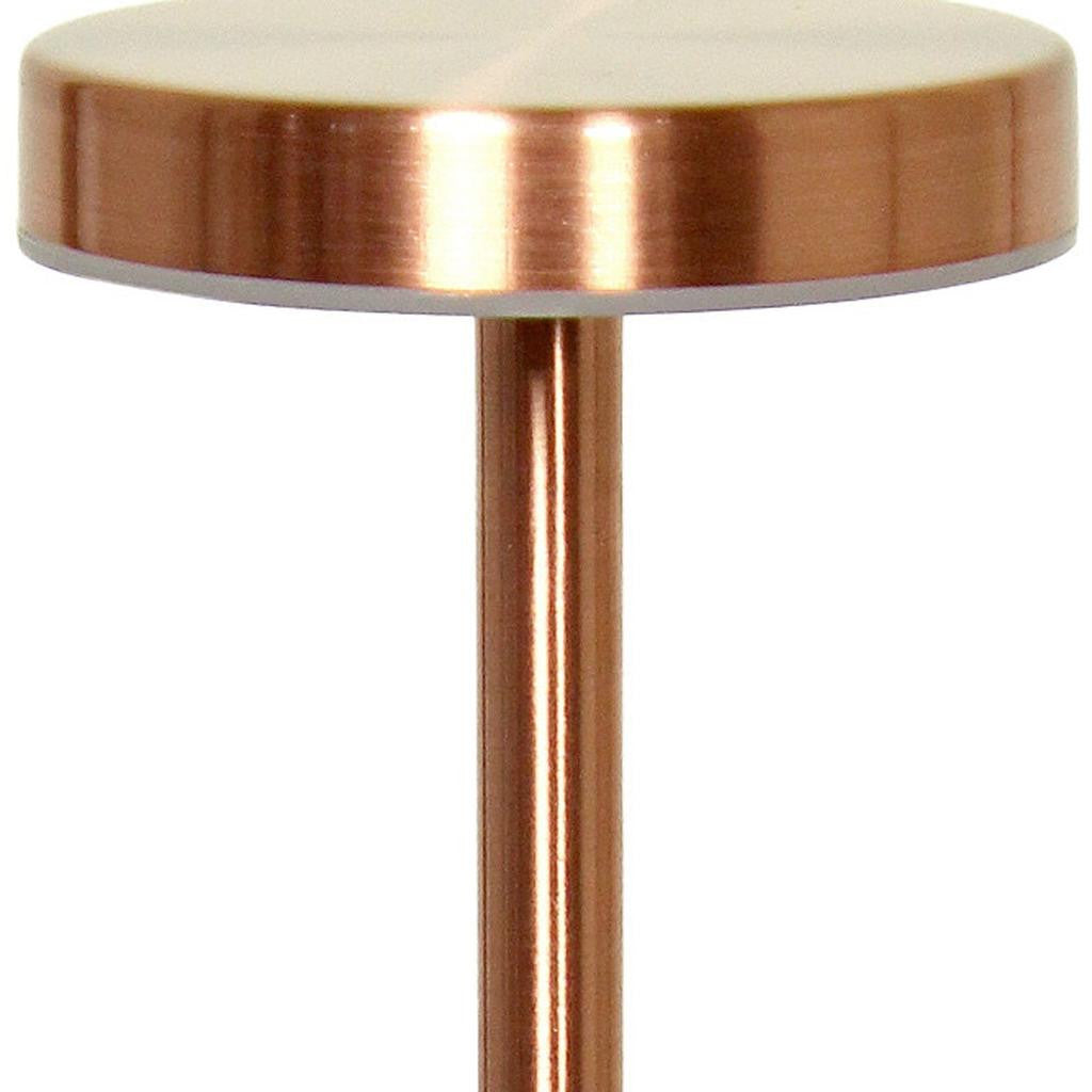 13" Copper Metal Table Lamp-3