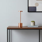 13" Copper Metal Table Lamp-0