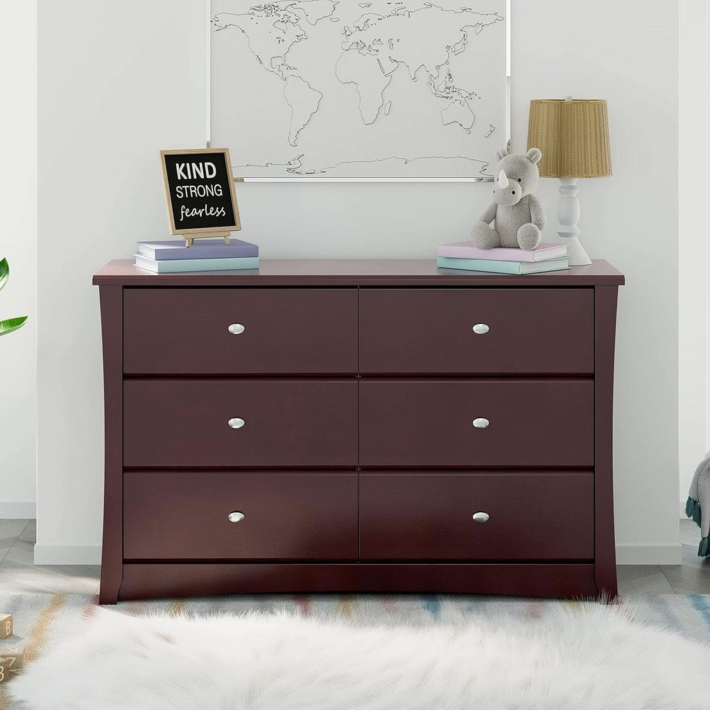 Crescent 6 Drawer Dresser Espresso GREENGUARD Gold-1