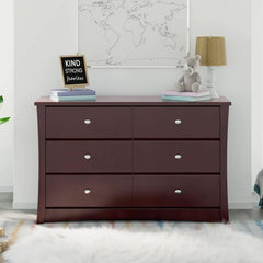 Crescent 6 Drawer Dresser Espresso GREENGUARD Gold-1