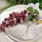 Set of 4 Purple Bunch of Grapes Prime Napkin Rings for thanksgiving, events, party, wedding-3