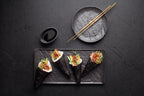 Black Porcelain Slate look Rectangular Dish 6" inch X 3" inch-4