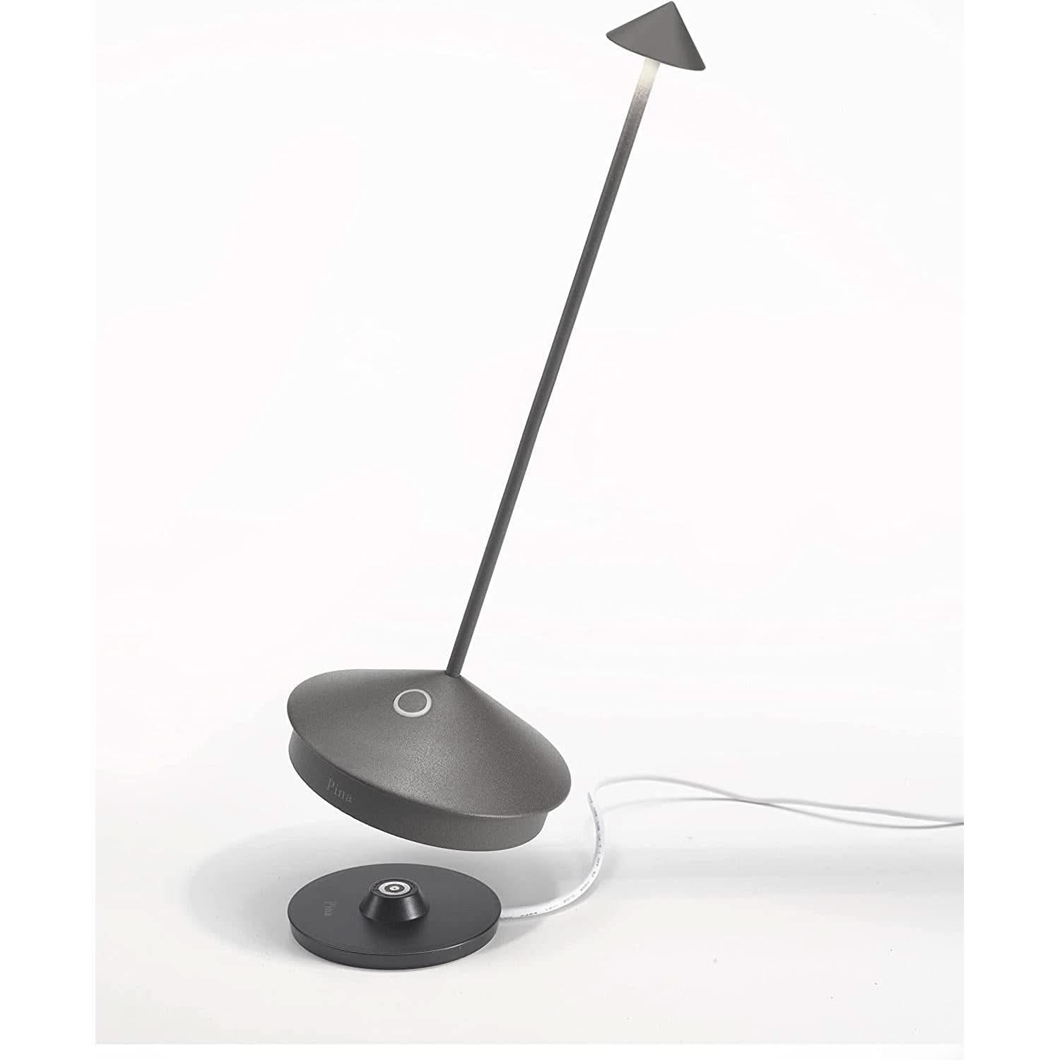 Pina Pro Cordless LED Table Lamp Dark Grey Indoor Outdoor-2