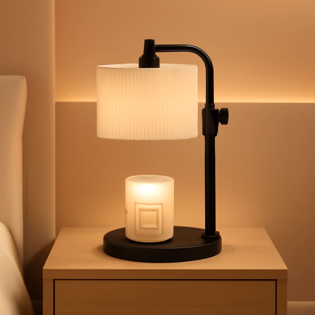 Charcoal Illuminated Candle Warmer Lamp Digital Timer